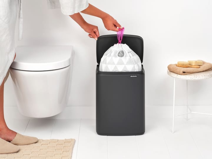 Bo afvalemmer 12 l, Mineral Infinite Grey Brabantia