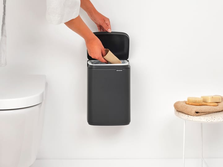 Bo afvalemmer 4 l, Mineral Infinite Grey Brabantia