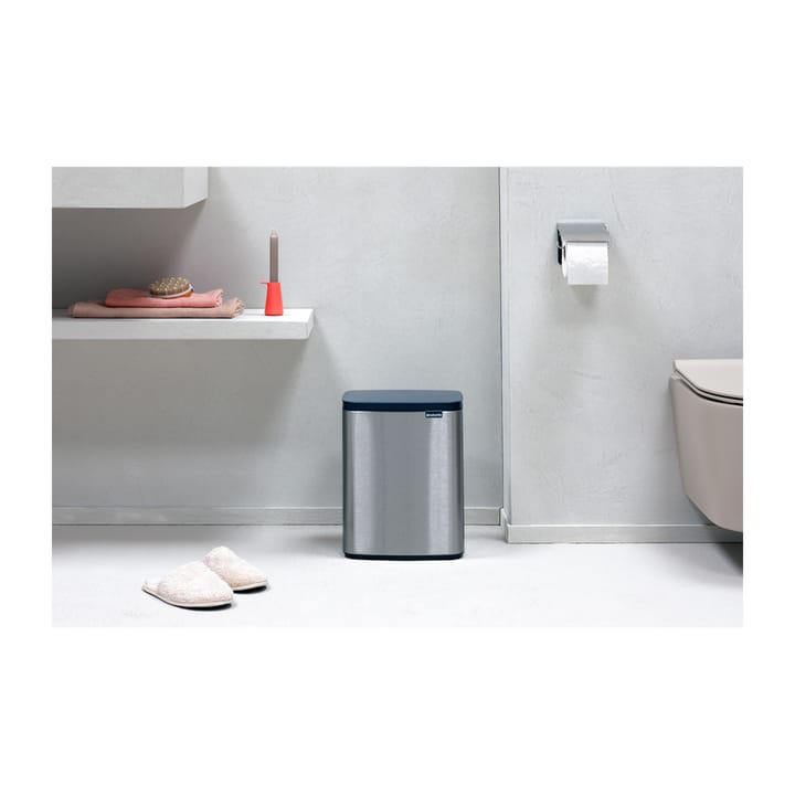 Bo afvalemmer 7 l, Matgeborsteld staal Brabantia