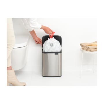 Bo afvalemmer 7 l - Matgeborsteld staal - Brabantia