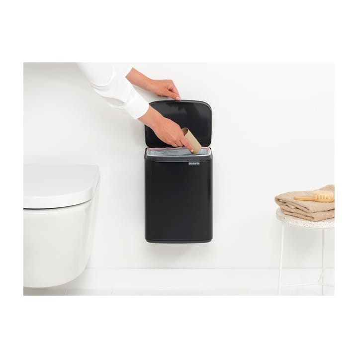 Bo afvalemmer 7 l, Matte black Brabantia