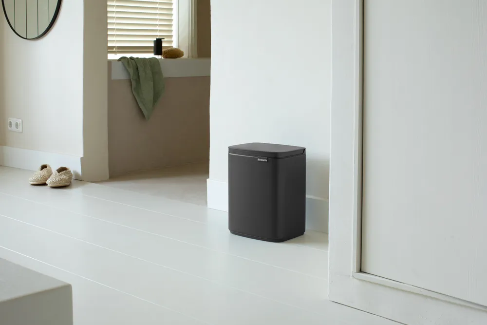 Bo afvalemmer 7 l, Mineral Infinite Grey Brabantia