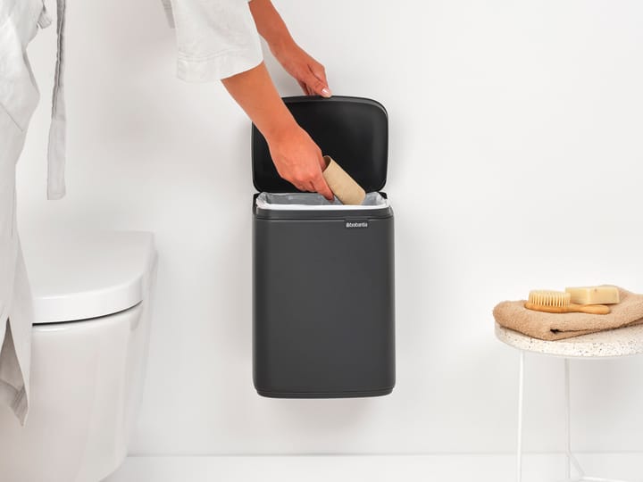 Bo afvalemmer 7 l, Mineral Infinite Grey Brabantia