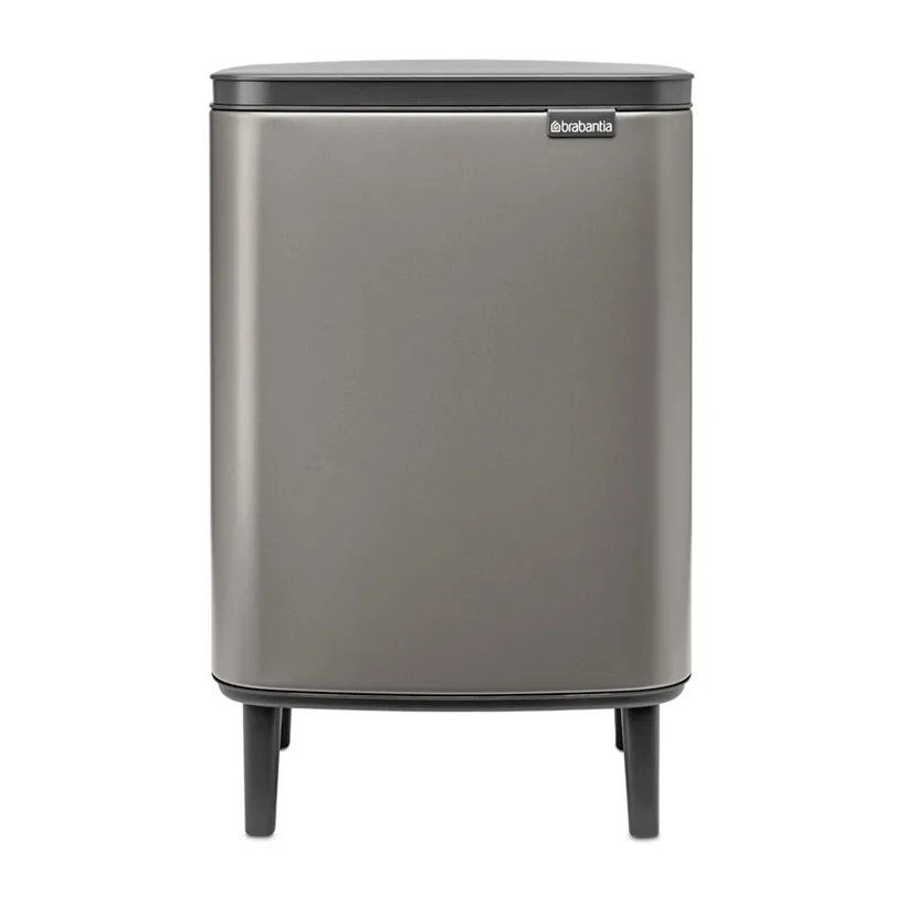 Brabantia Bo afvalemmer hoog 12 l Platina