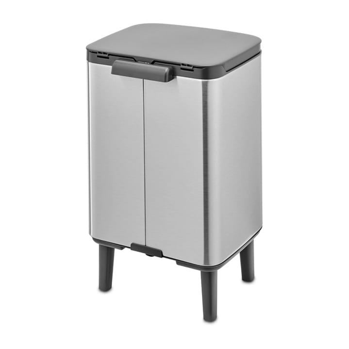 Bo afvalemmer hoog 7 l, Matgeborsteld staal Brabantia