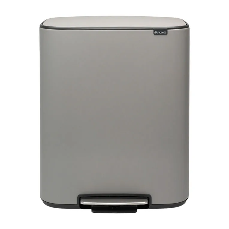Bo bin pedaalemmer 2x30 L, Mineral concrete grey Brabantia