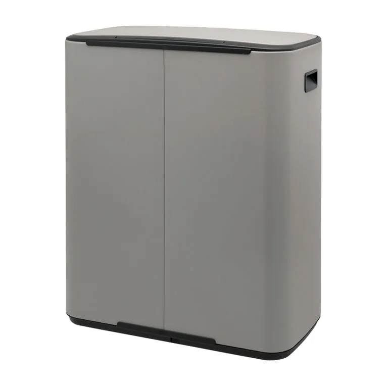 Bo bin pedaalemmer 2x30 L, Mineral concrete grey Brabantia