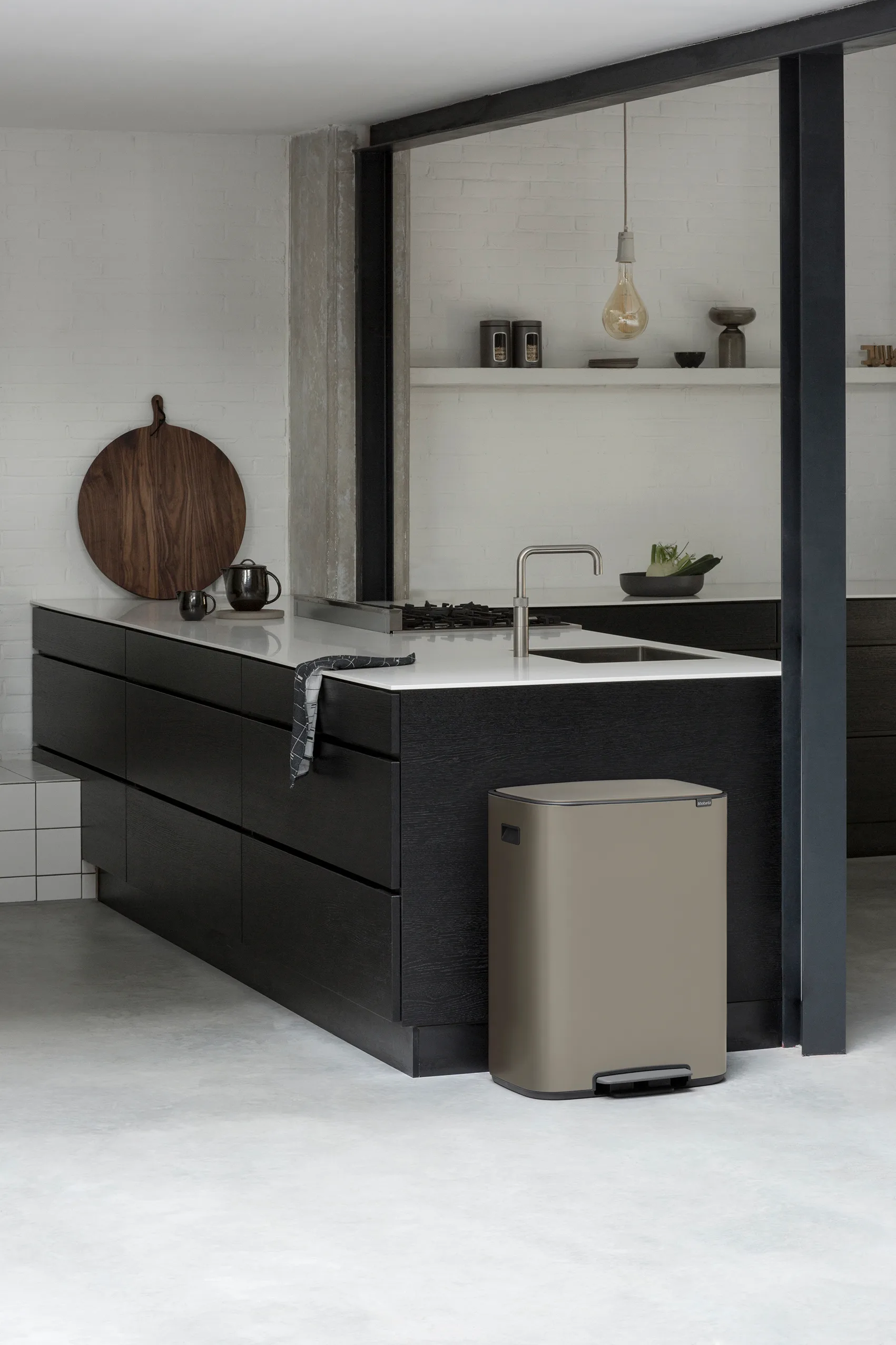 Bo bin pedaalemmer 2x30 L, Platina Brabantia