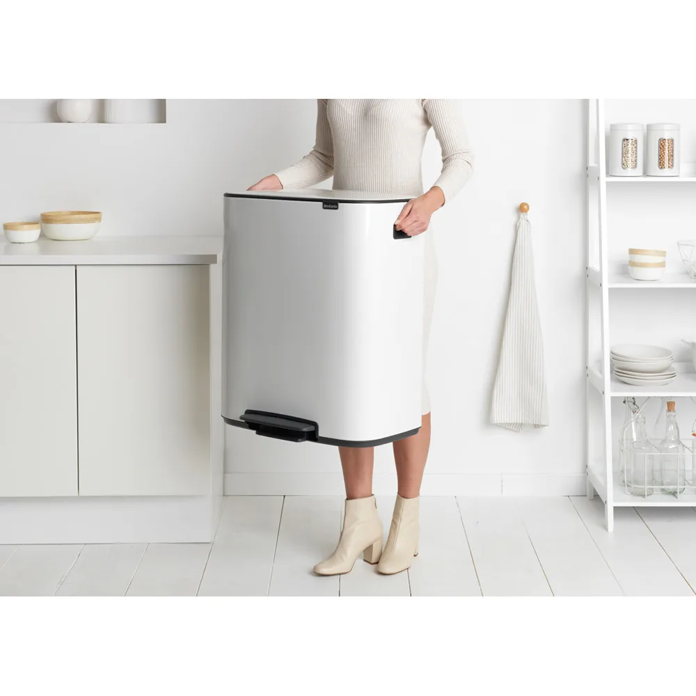 Bo bin pedaalemmer 2x30 L, White Brabantia