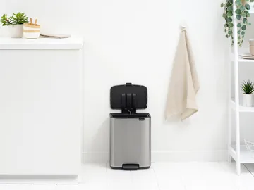 Bo pedaalemmer 12 L - Matt Steel Fingerprint Proof - Brabantia