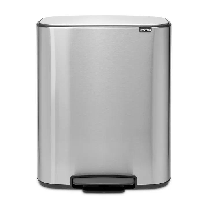 Bo pedaalemmer 2x30 L - Mat staal - Brabantia