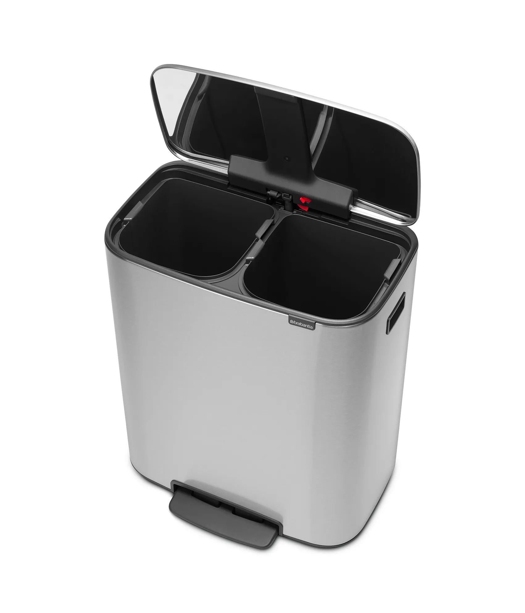 Bo pedaalemmer 2x30 L, Mat staal Brabantia