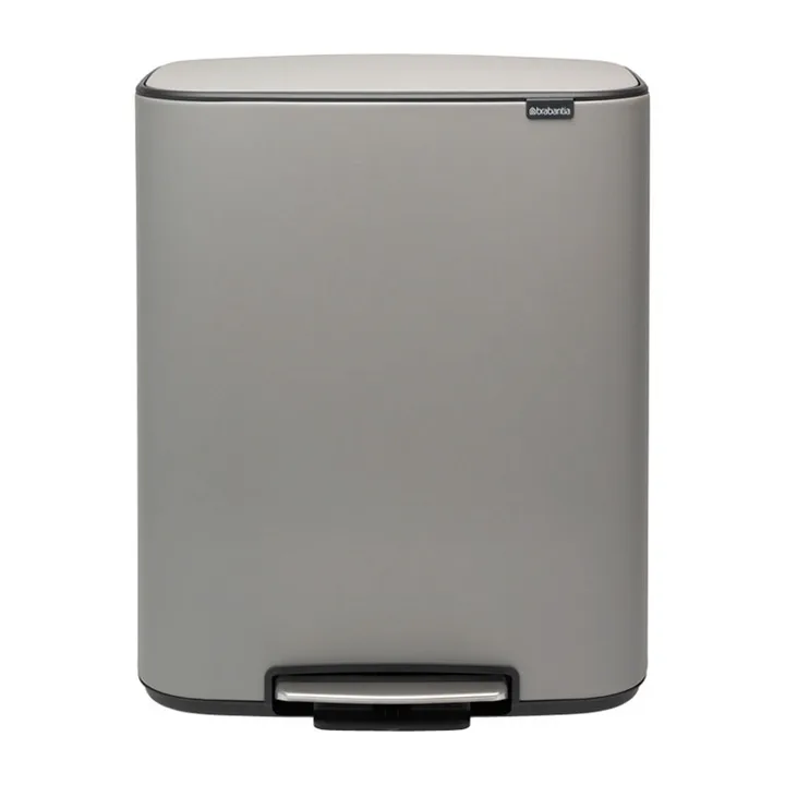 Bo pedaalemmer 2x30 L - Mineral concrete grey - Brabantia
