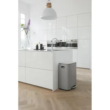 Bo pedaalemmer 2x30 L - Mineral concrete grey - Brabantia