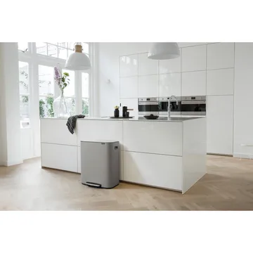 Bo pedaalemmer 2x30 L - Mineral concrete grey - Brabantia