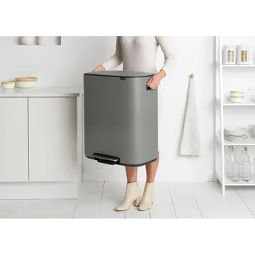 Bo pedaalemmer 2x30 L - Mineral concrete grey - Brabantia