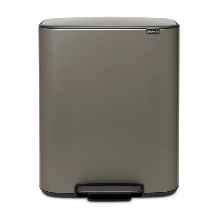 Bo pedaalemmer 2x30 L - Platina - Brabantia