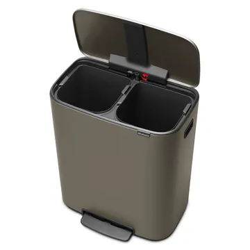 Bo pedaalemmer 2x30 L - Platina - Brabantia