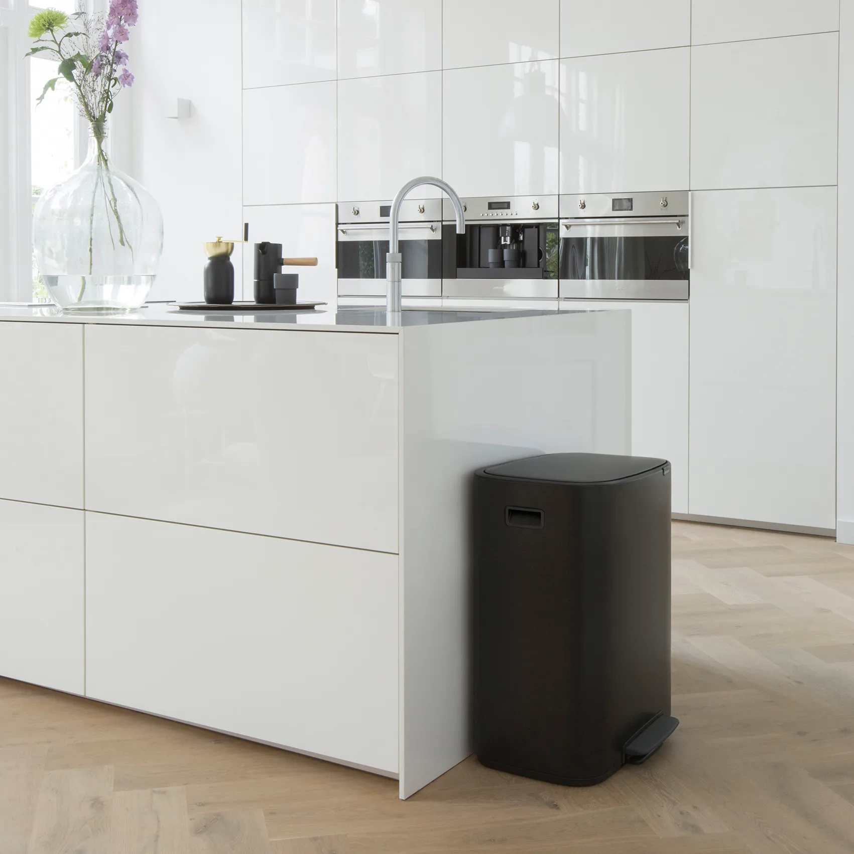 Bo pedaalemmer 2x30 L, Zwart Brabantia