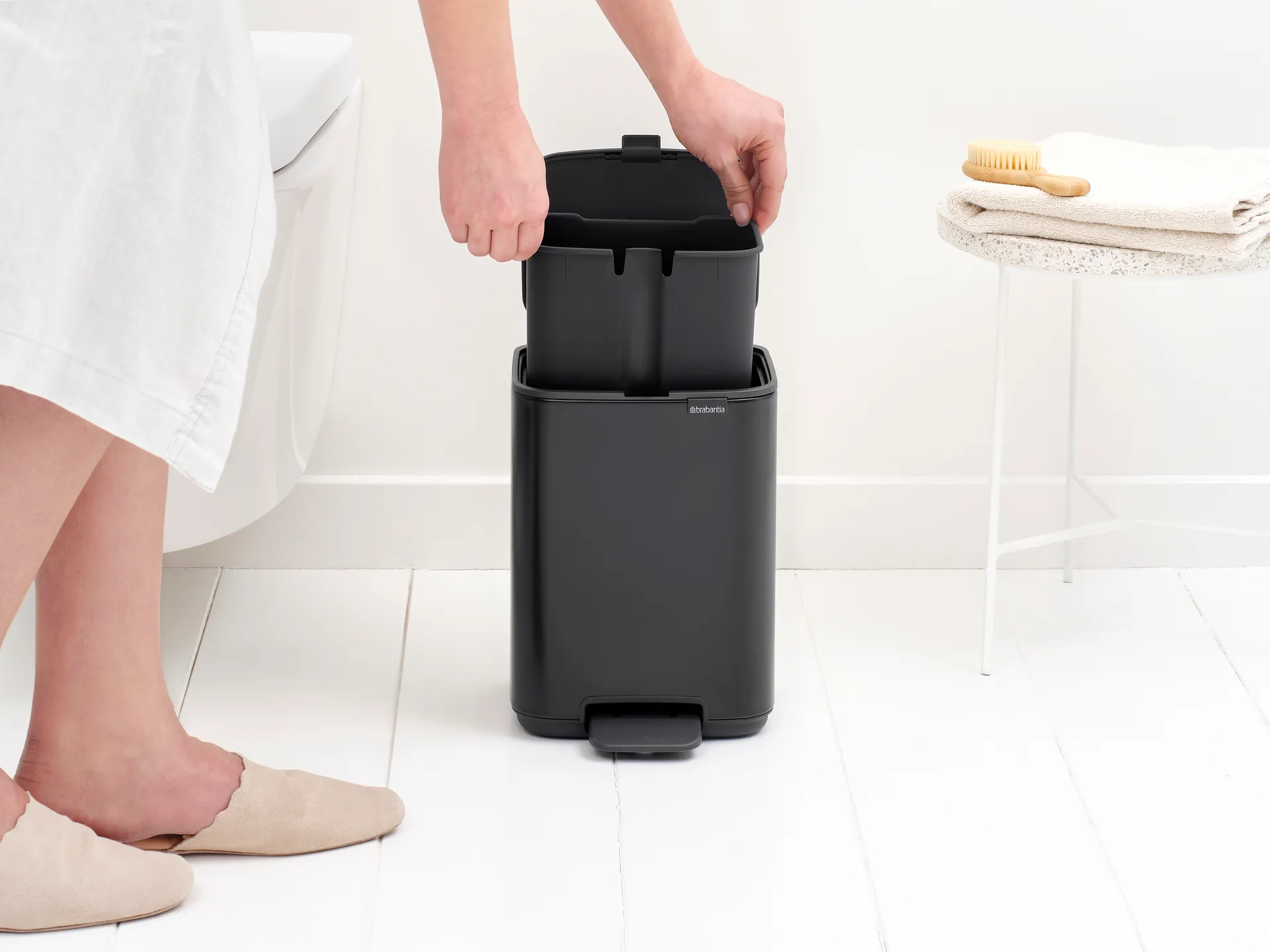 Bo pedaalemmer 4 L, Matt Black Brabantia
