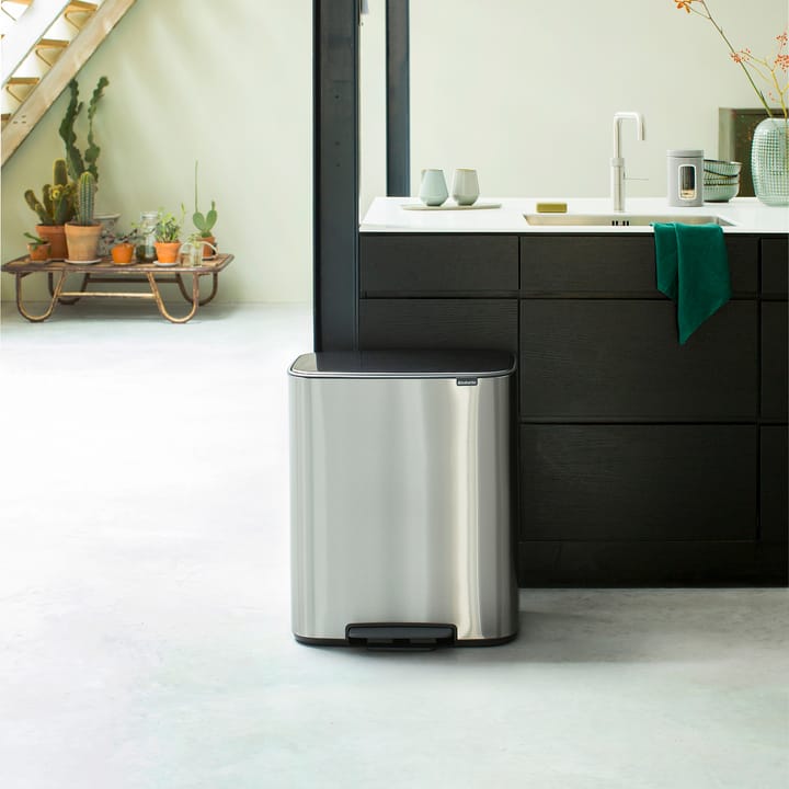 Bo pedaalemmer 60 L, Mat staal Brabantia
