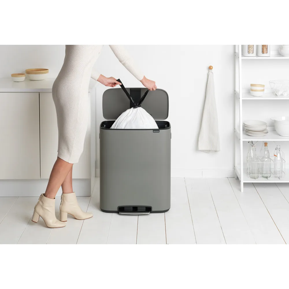 Bo pedaalemmer 60 L, Mineral concrete grey Brabantia