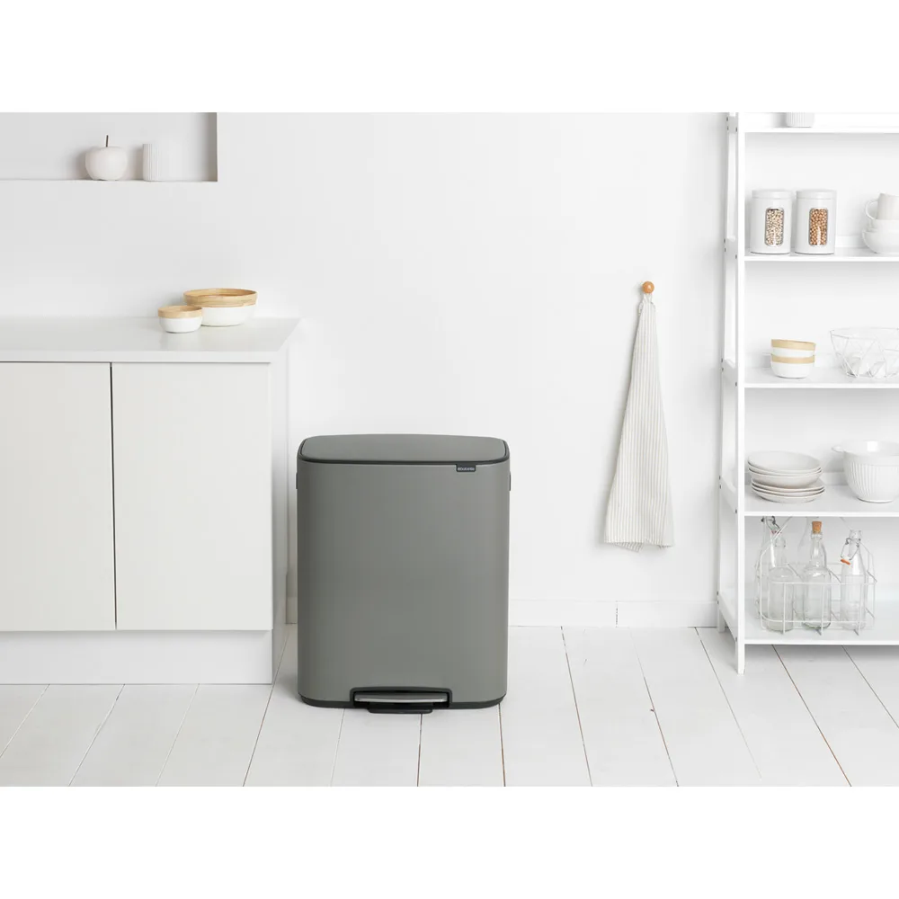 Bo pedaalemmer 60 L, Mineral concrete grey Brabantia