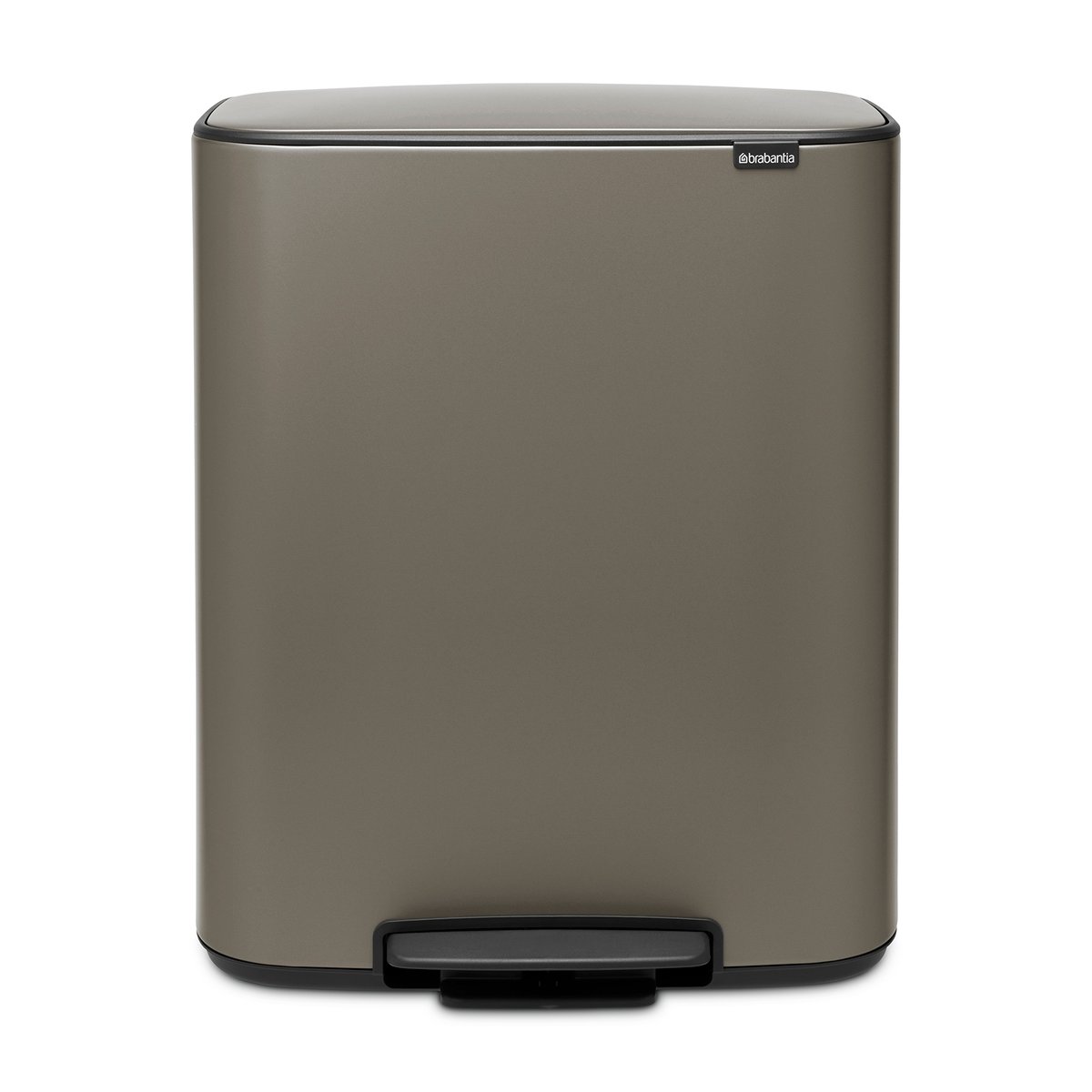 Brabantia Bo pedaalemmer 60 L Platina | Scandinavisch Interieur | Pedaalemmers | Grijs