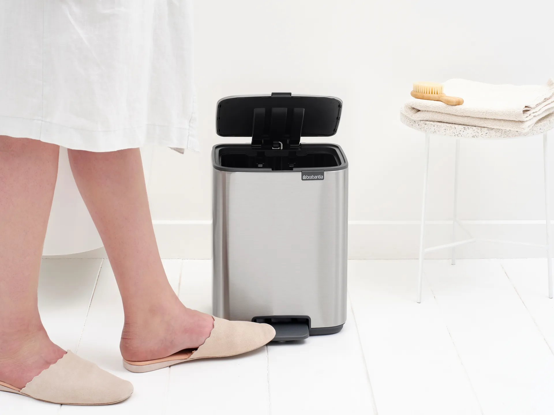 Bo pedaalemmer 7 L, Matt Steel Fingerprint Proof Brabantia