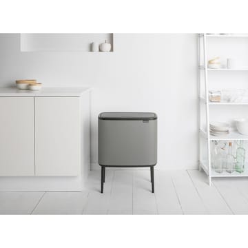 Bo touch bin 11 + 23 liter - Mineral concrete grey - Brabantia