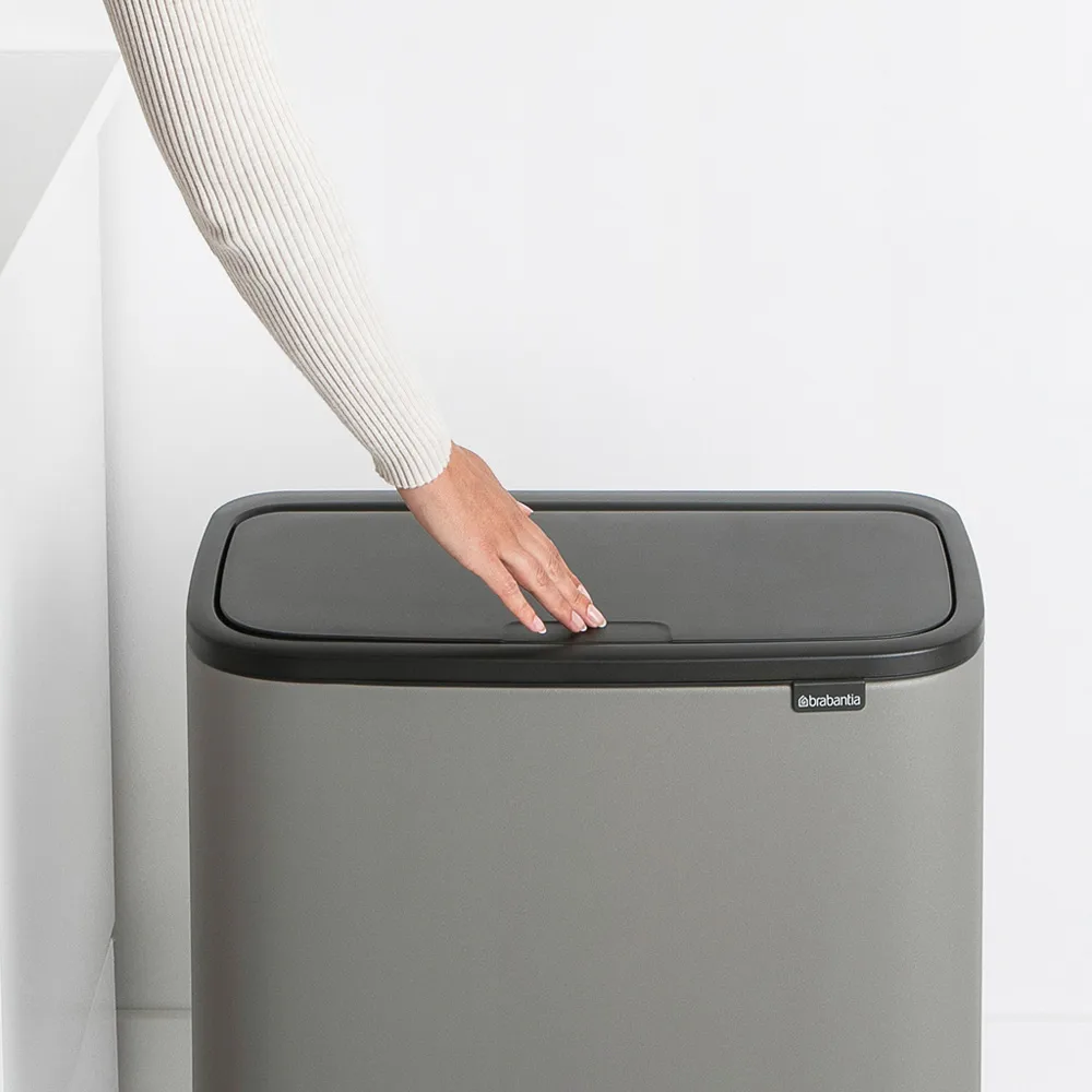 Bo touch bin 11 + 23 liter, Mineral concrete grey Brabantia