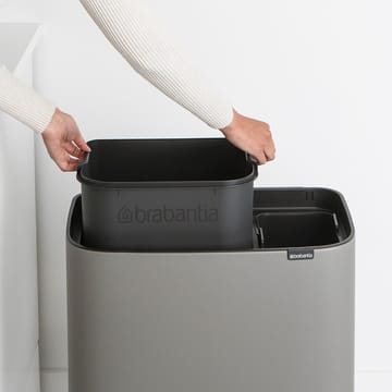 Bo touch bin 11 + 23 liter - Mineral concrete grey - Brabantia