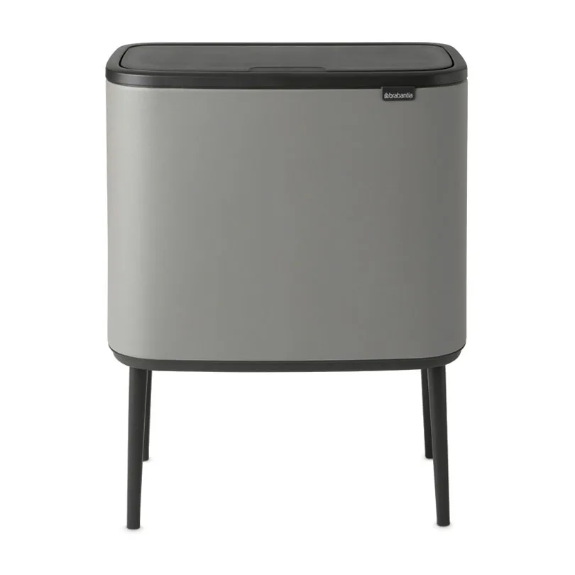Bo touch bin 11 + 23 liter, Mineral concrete grey Brabantia