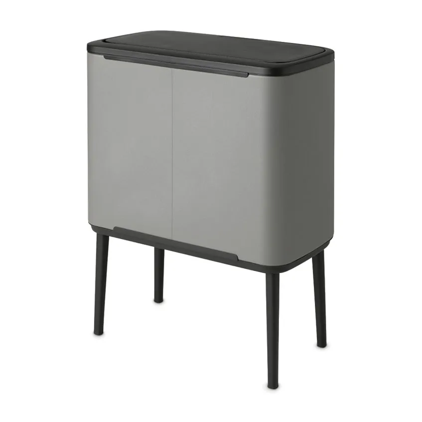Bo touch bin 11 + 23 liter, Mineral concrete grey Brabantia