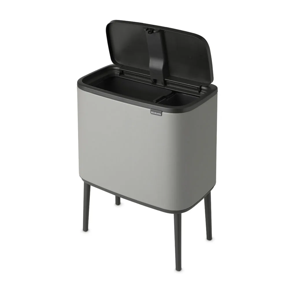 Bo touch bin 11 + 23 liter, Mineral concrete grey Brabantia