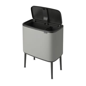 Bo touch bin 11 + 23 liter - Mineral concrete grey - Brabantia