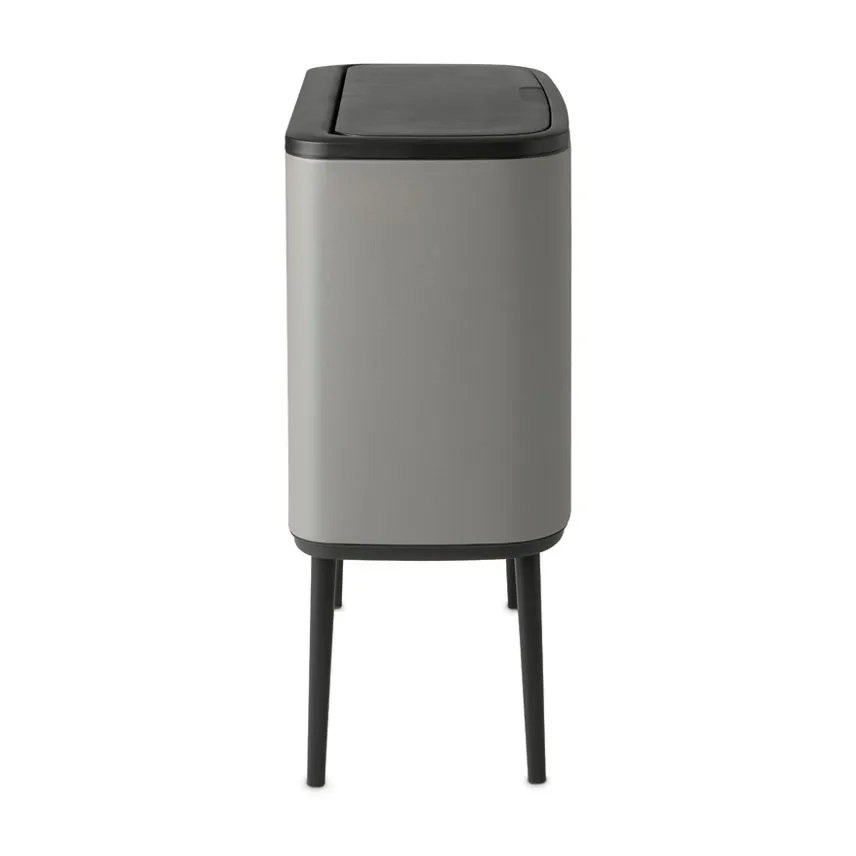 Bo touch bin 11 + 23 liter, Mineral concrete grey Brabantia