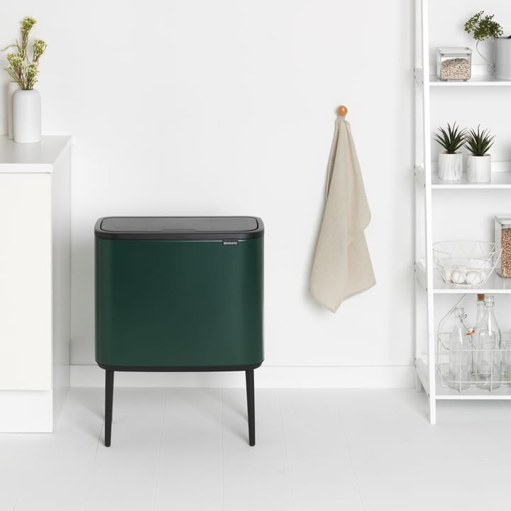 Bo touch bin 11 + 23 liter, Pine green Brabantia