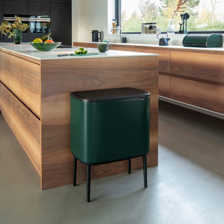 Bo touch bin 11 + 23 liter, Pine green Brabantia
