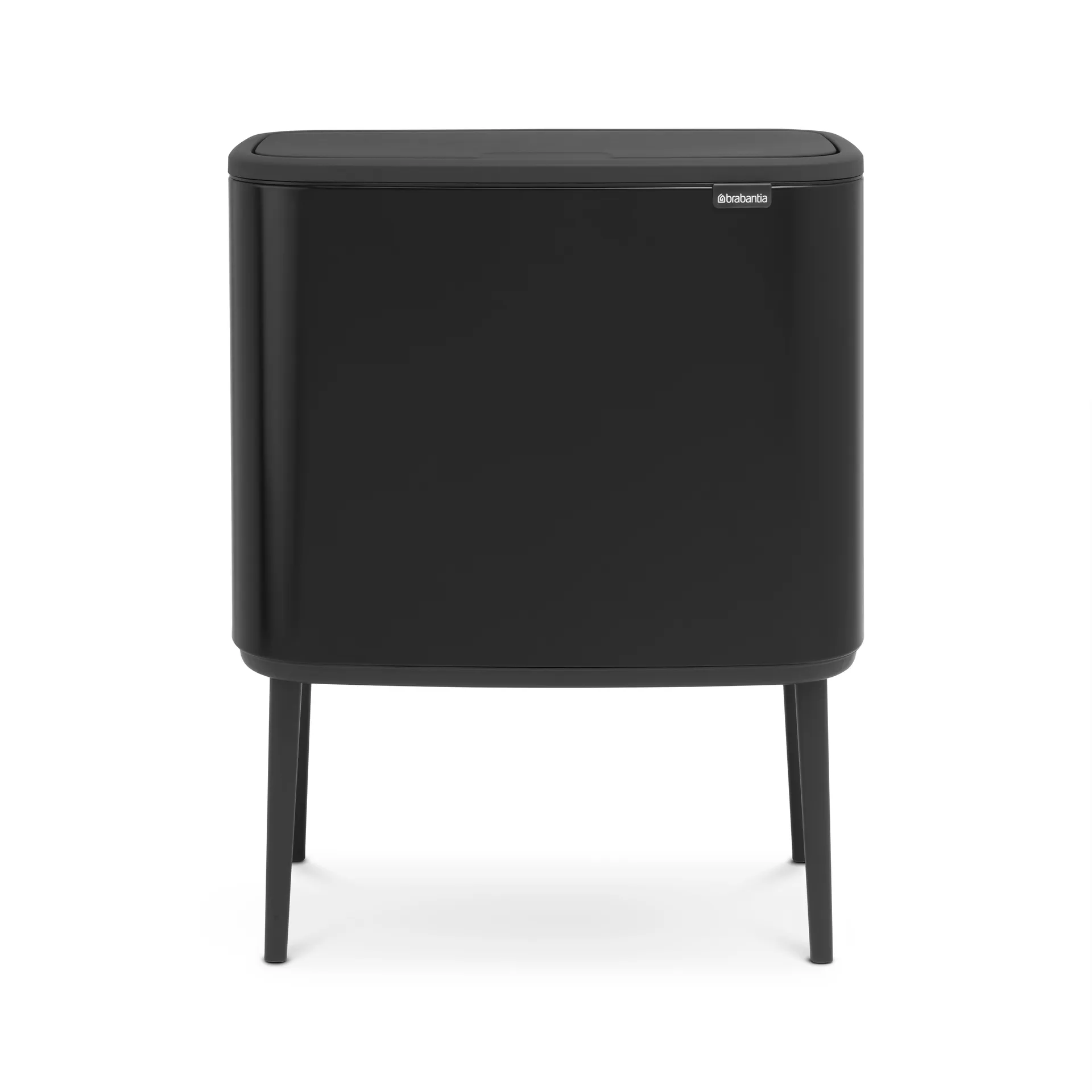 Bo touch bin 11+23 liter, matte black (mat zwart) Brabantia