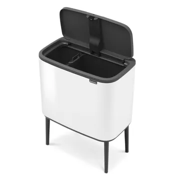 Bo touch bin 11+23 liter - white (wit) - Brabantia