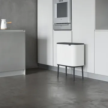 Bo touch bin 11+23 liter - white (wit) - Brabantia