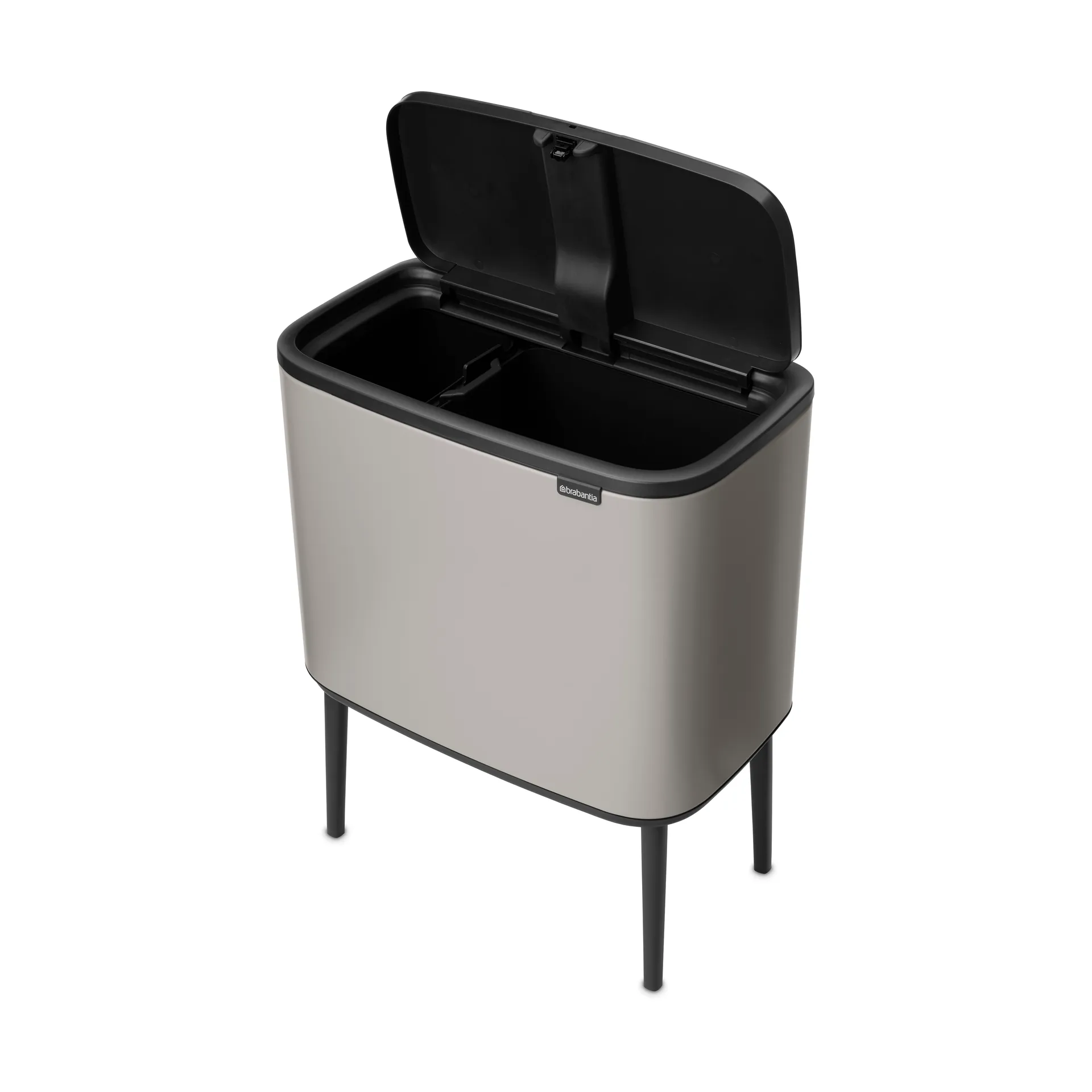 Bo touch bin 11+23 liter, Zacht grijs Brabantia