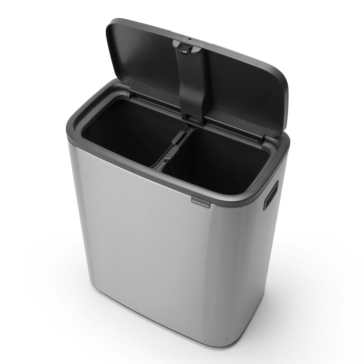 Bo touch bin 2x30 L, Mat-geborsteld staal Brabantia