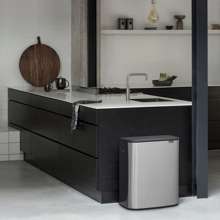 Bo touch bin 2x30 L, Mat-geborsteld staal Brabantia