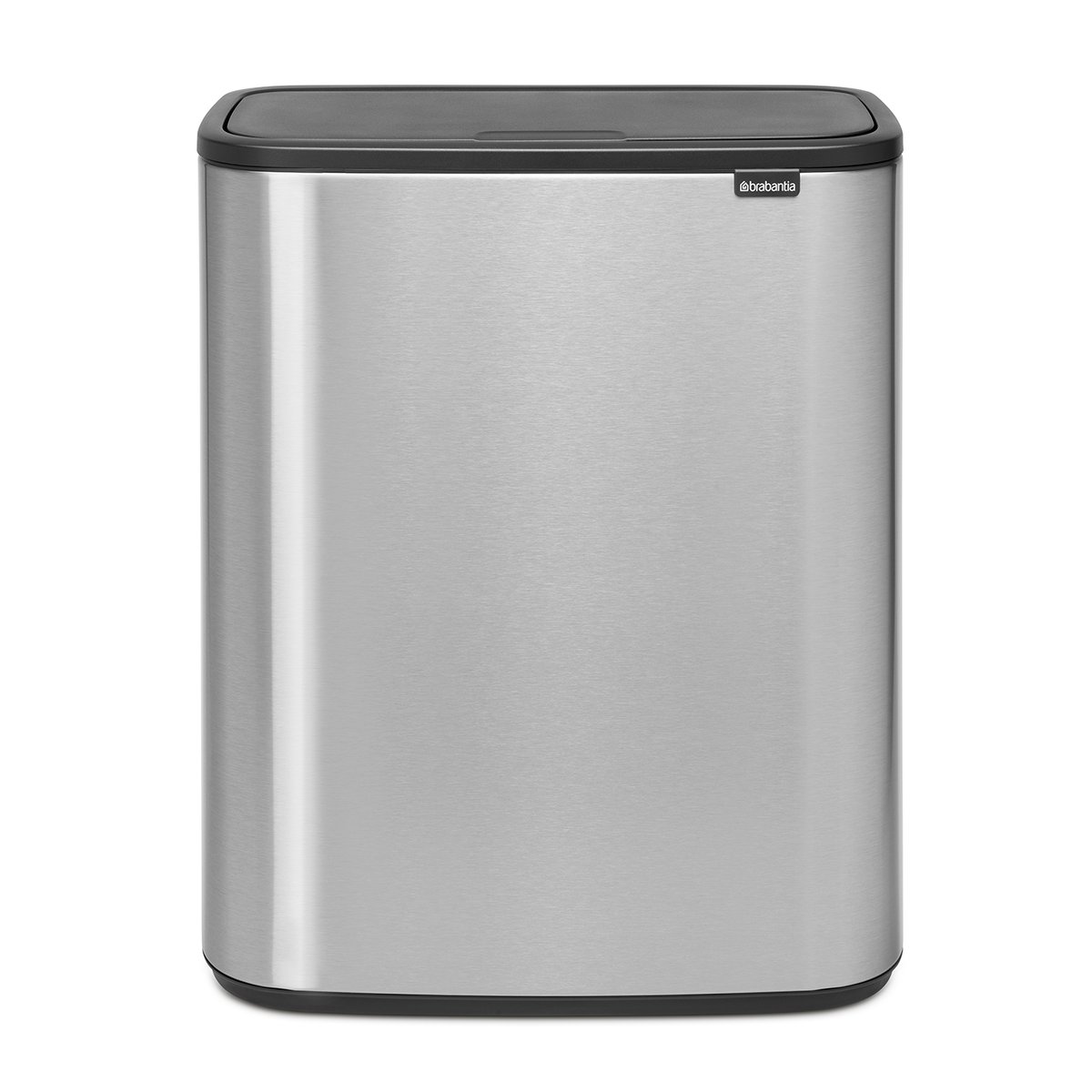 Brabantia Bo touch bin 60 L Mat-geborsteld staal | Scandinavisch Interieur | Prullenbakken | Zilverkleurig