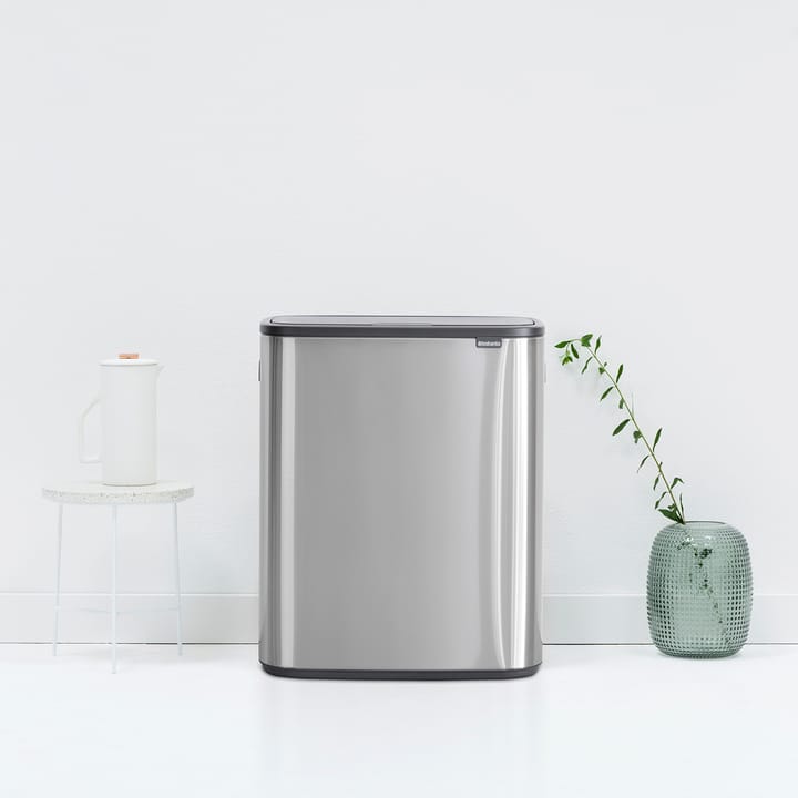 Bo touch bin 60 L, Mat-geborsteld staal Brabantia