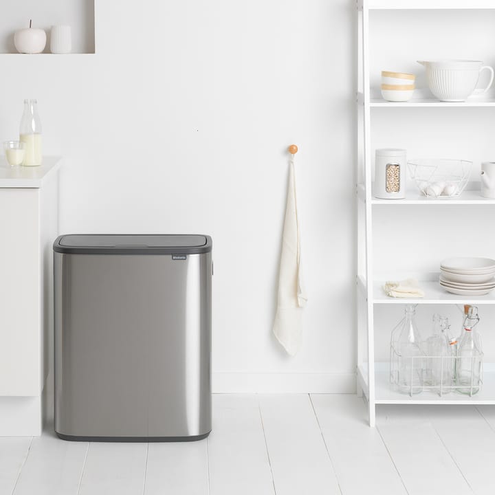 Bo touch bin 60 L, Mat-geborsteld staal Brabantia