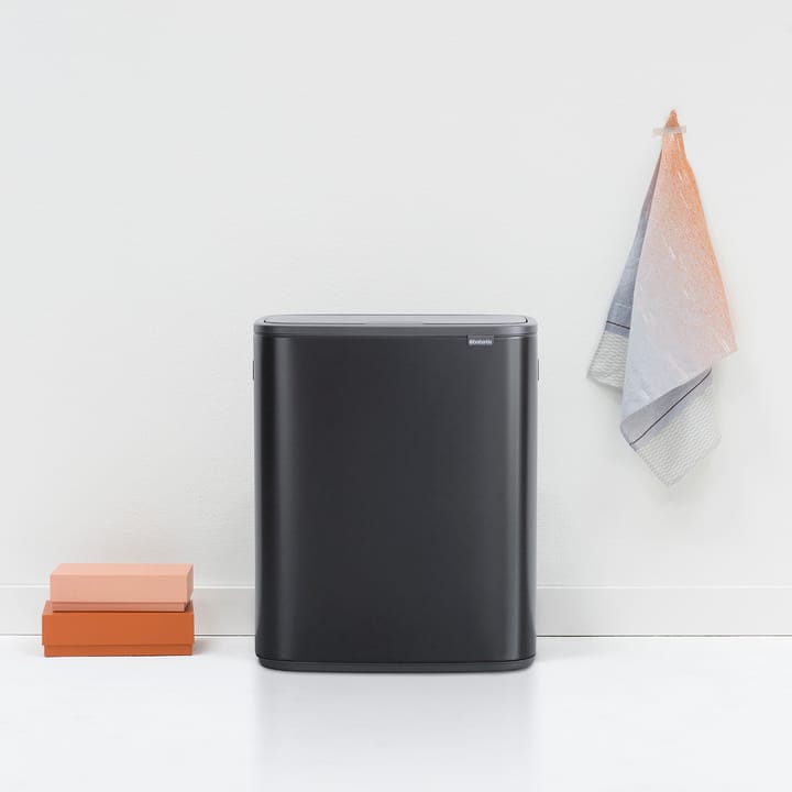 Bo touch bin 60 L, Mat zwart Brabantia