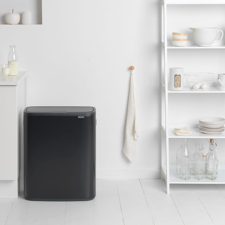 Bo touch bin 60 L, Mat zwart Brabantia